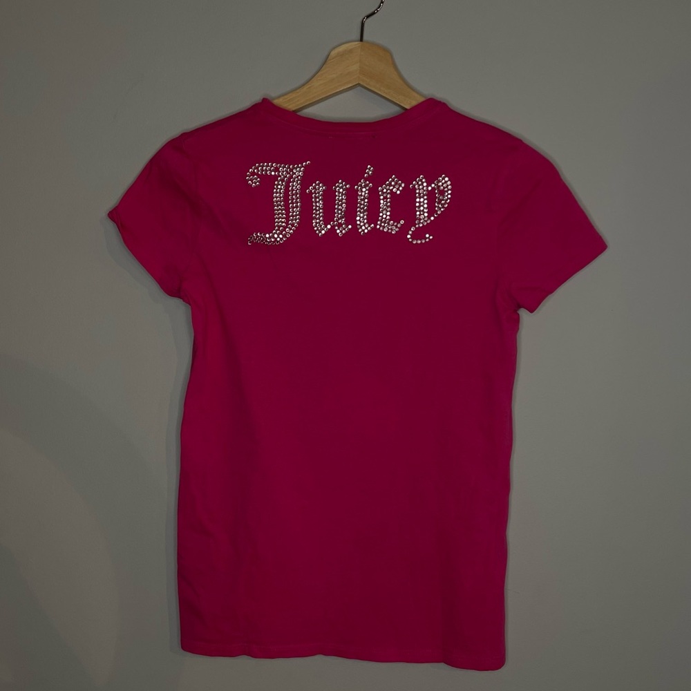 Juicy Couture Hot Pink Rhinestone Tee